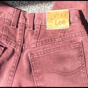 Tapered high waisted purple mom jeans